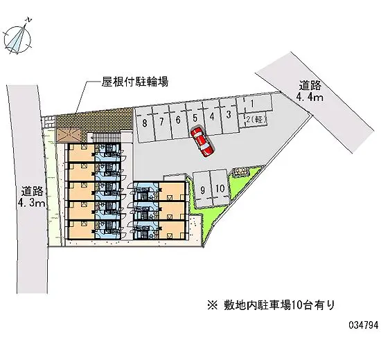 ★手数料０円★加東市藤田　月極駐車場（LP）